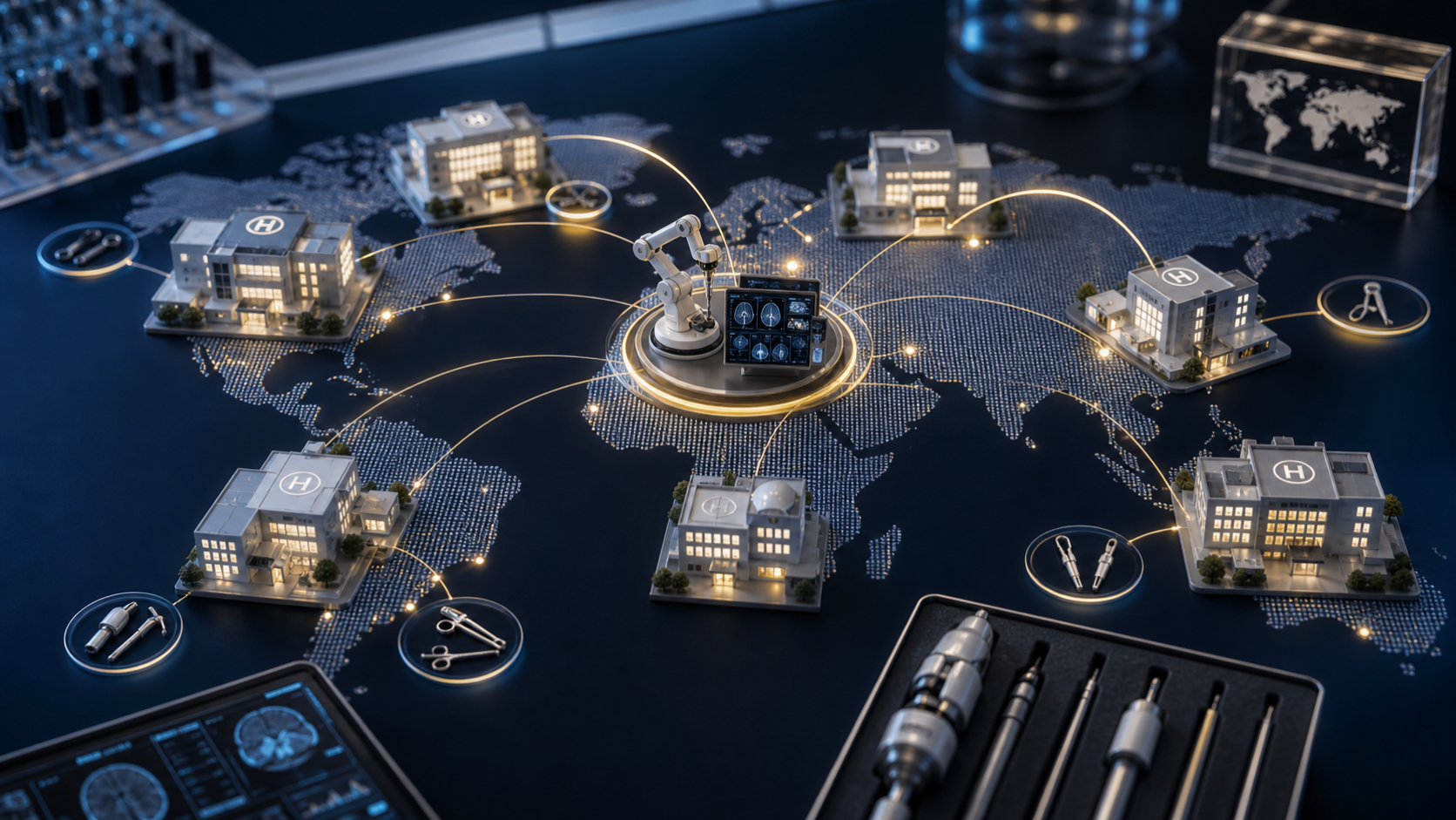 A dark global validation network connecting multiple hospital models